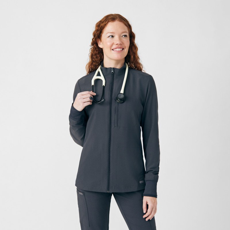 LANDAU FORWARD WOMEN'S 3-POCKET SCRUB JACKET