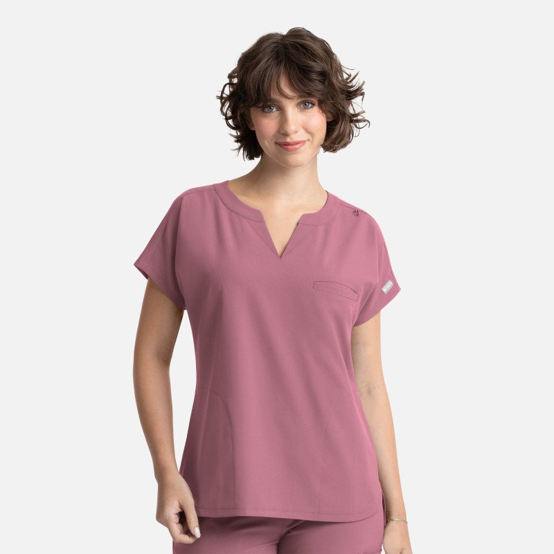 MAEVN MOMENTUM DOLMAN TOP AND FLARE LEG PANT SCRUB SET